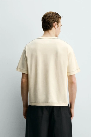 Футболка Relaxed Fit с вышитой надписью- Заказать в России