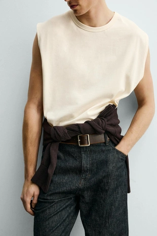 Топ Relaxed Fit без рукавов- Заказать в России