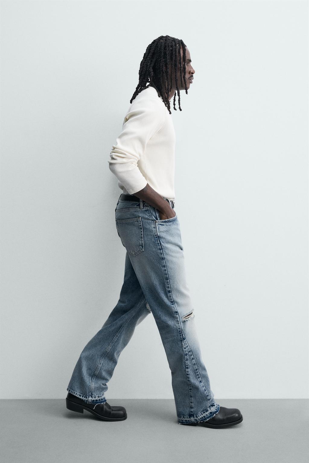 ДЖИНСЫ FLARE FIT С РАЗРЕЗАМИ