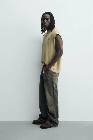 Свободный топ с принтом- Заказать в России