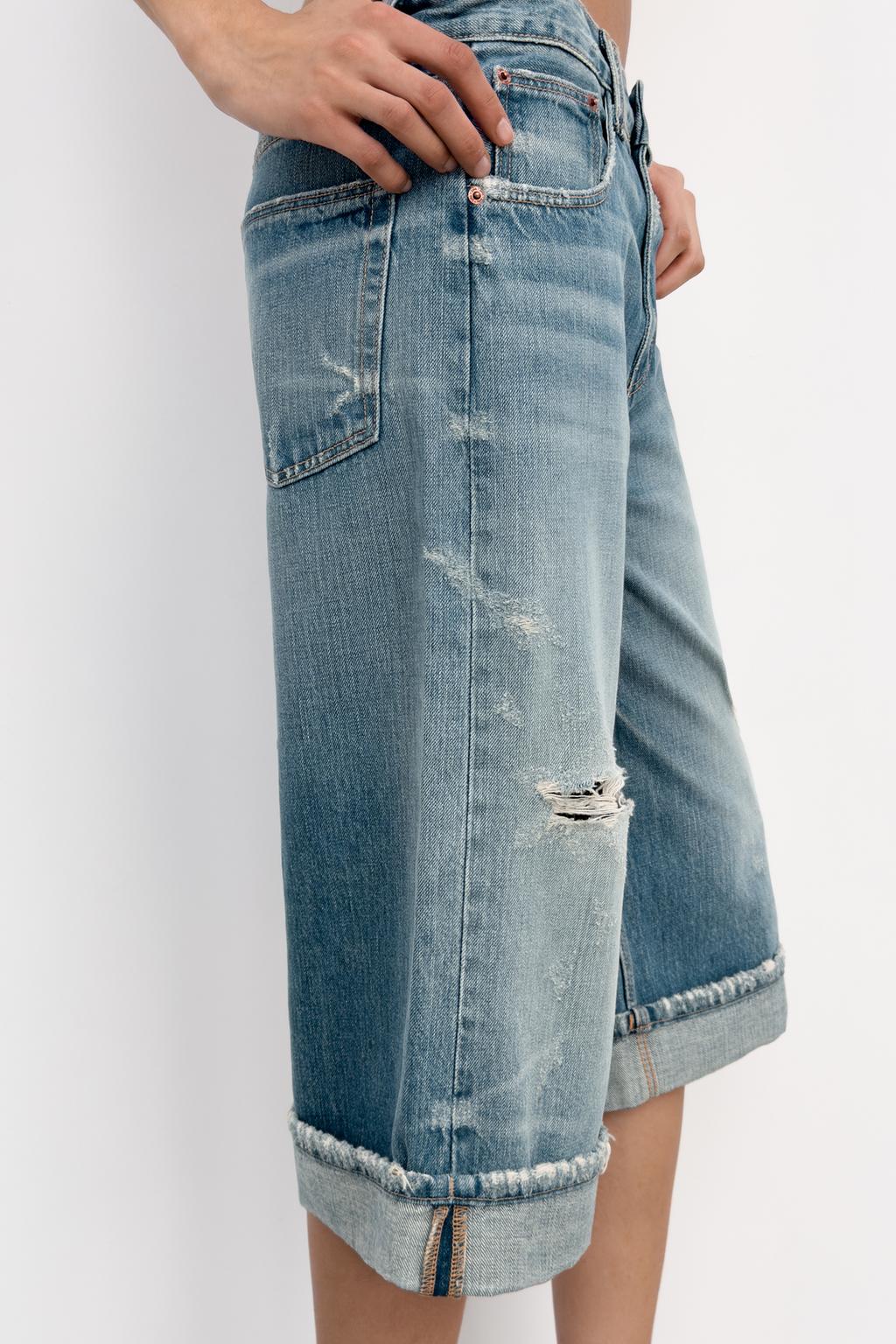 ДЖИНСОВЫЕ ШОРТЫ TRF СО СРЕДНЕЙ ПОСАДКОЙ