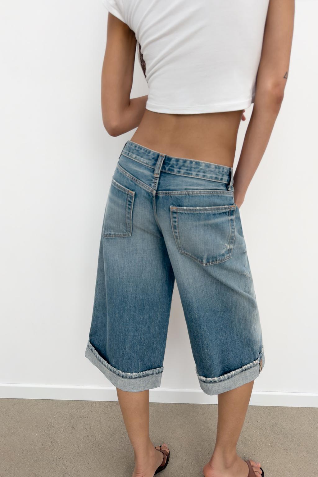 ДЖИНСОВЫЕ ШОРТЫ TRF СО СРЕДНЕЙ ПОСАДКОЙ