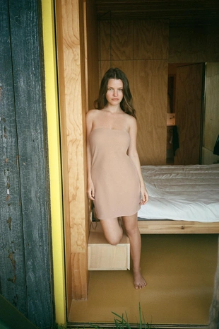 Платье-бандо на подкладке