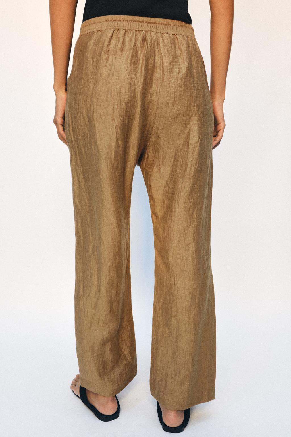 БРЮКИ ИЗ СМЕСОВОГО ЛЬНА — ZW COLLECTION