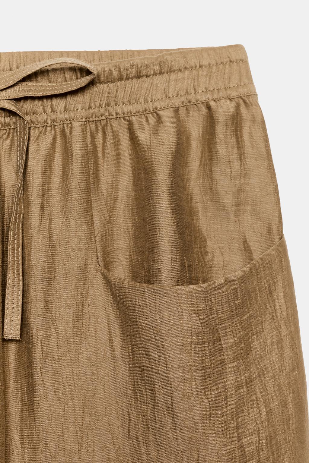 БРЮКИ ИЗ СМЕСОВОГО ЛЬНА — ZW COLLECTION