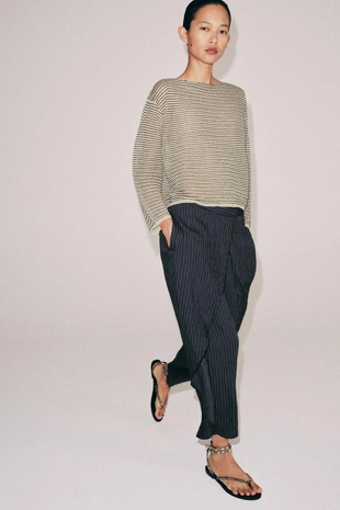 Тонкий джерси в полоску- Заказать в России