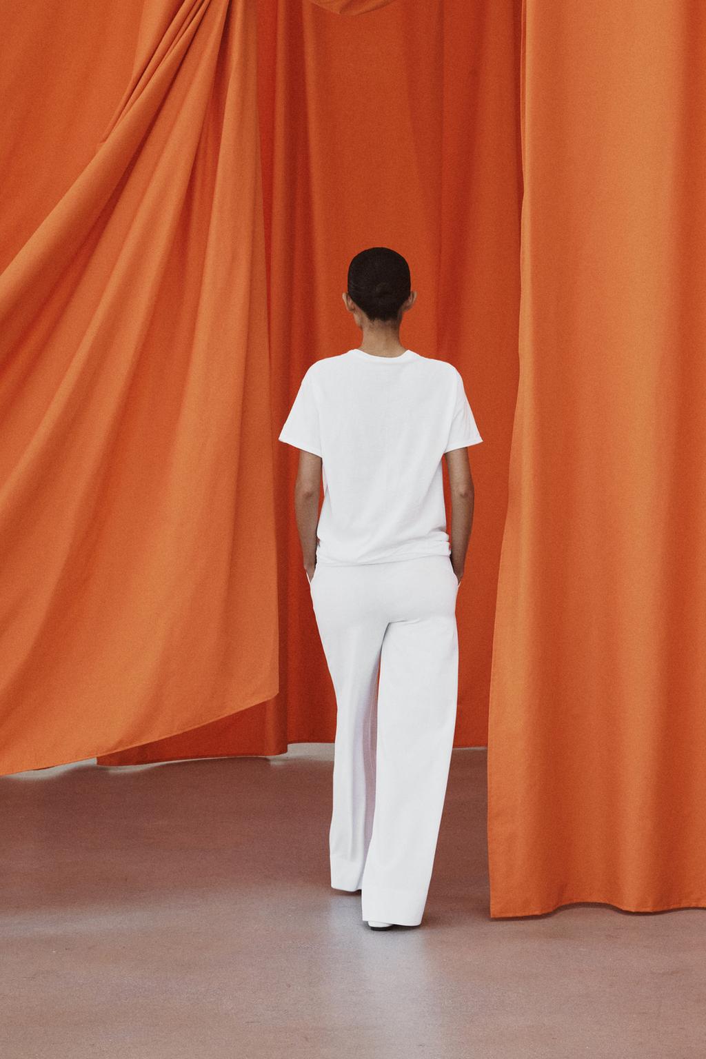 БРЮКИ ПРЯМОГО КРОЯ ИЗ ХЛОПКА