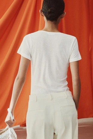 Футболка из лиоцелла и шелка- Заказать в России