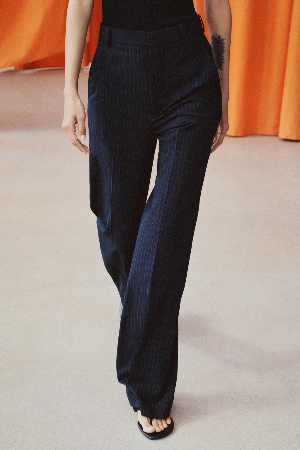 БРЮКИ В ТОНКУЮ ПОЛОСКУ — ZW COLLECTION