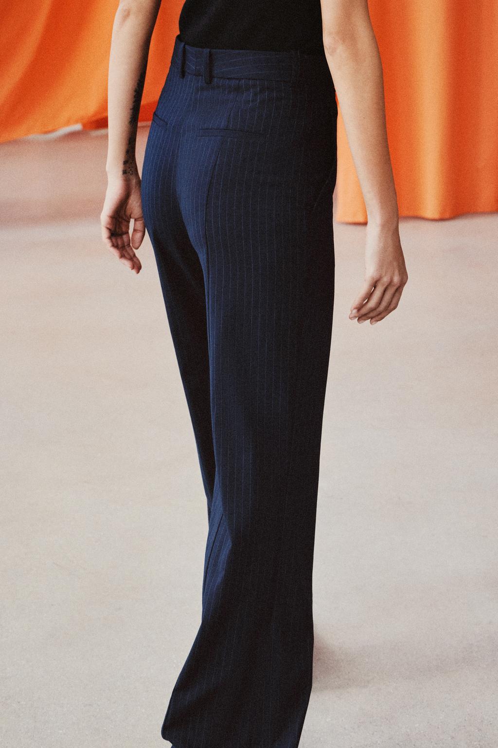 БРЮКИ В ТОНКУЮ ПОЛОСКУ — ZW COLLECTION