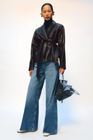 Джинсы коллекция Zara «Zw» клёш с высокой посадкой- Заказать в России