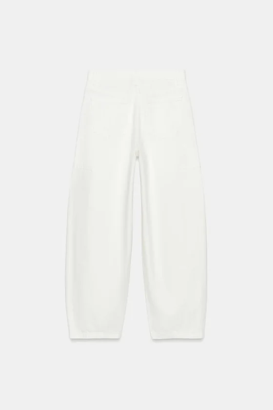 ДЖИНСЫ коллекция Zara «ZW» ANKLE баллон СО СРЕДНЕЙ ПОСАДКОЙ