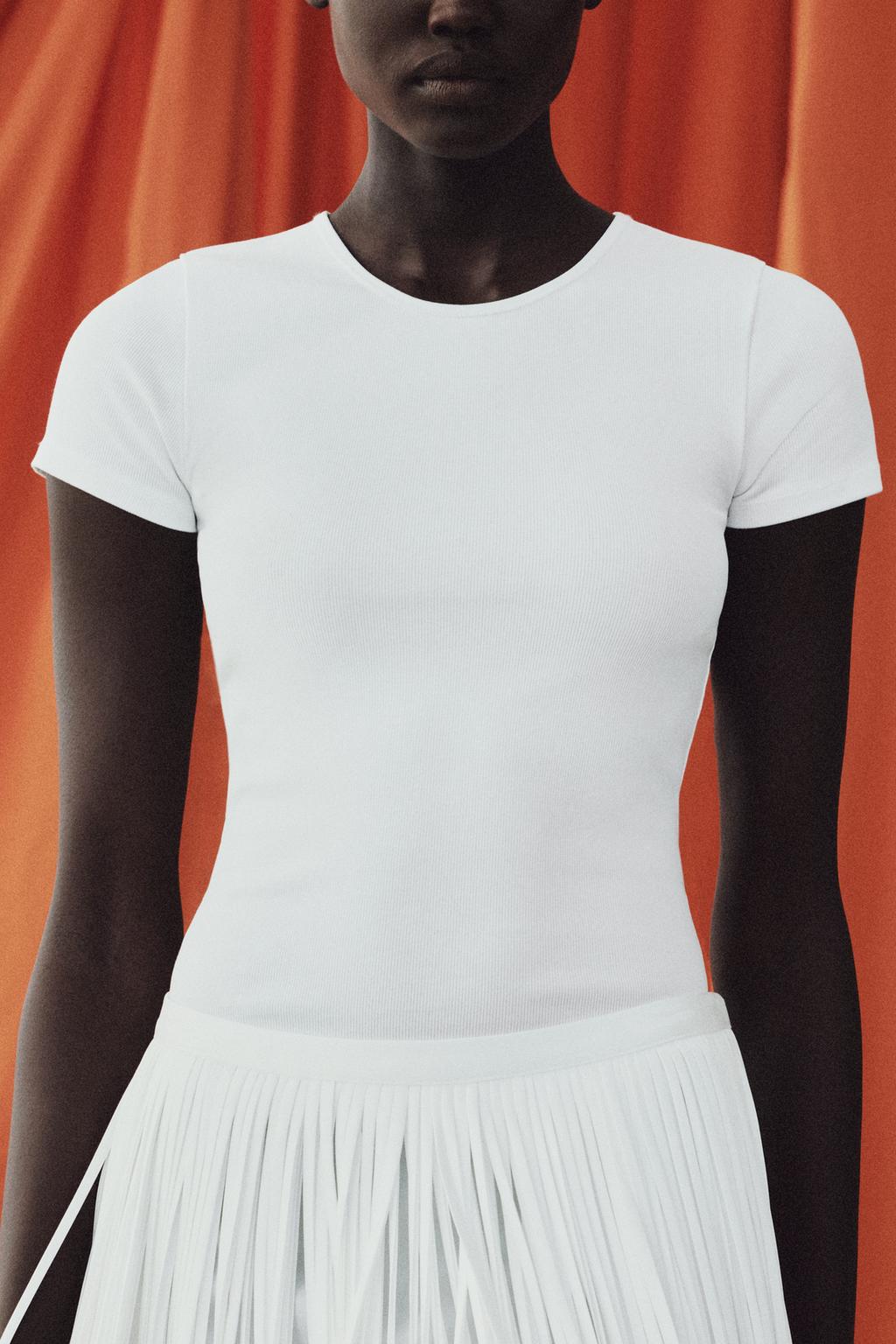 ФУТБОЛКА В РУБЧИК С КОРОТКИМИ РУКАВАМИ