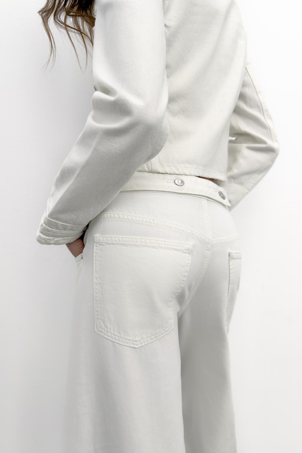 ДЖИНСЫ TRF BALLON СО СРЕДНЕЙ ПОСАДКОЙ И ШЛЕВКАМИ