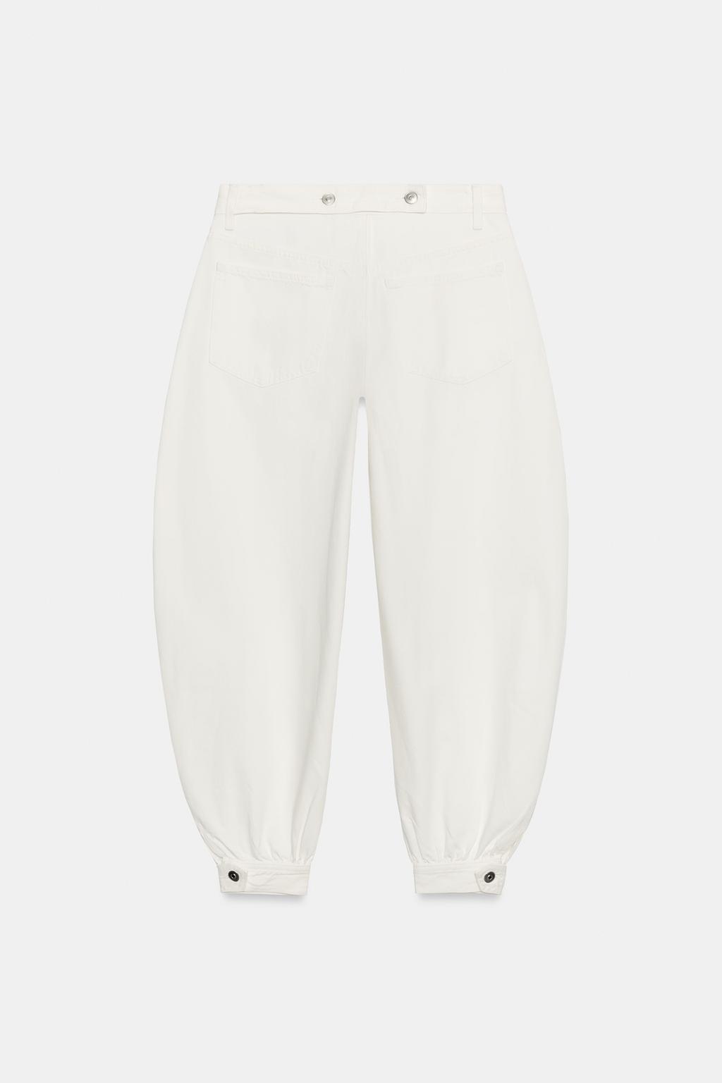 ДЖИНСЫ TRF BALLON СО СРЕДНЕЙ ПОСАДКОЙ И ШЛЕВКАМИ