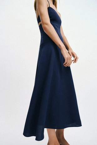 Платье миди с вырезами- Заказать в России