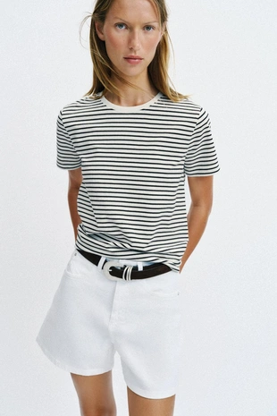 Хлопковая футболка в стиле рустик- Заказать в России