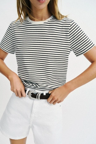 Хлопковая футболка в стиле рустик- Заказать в России