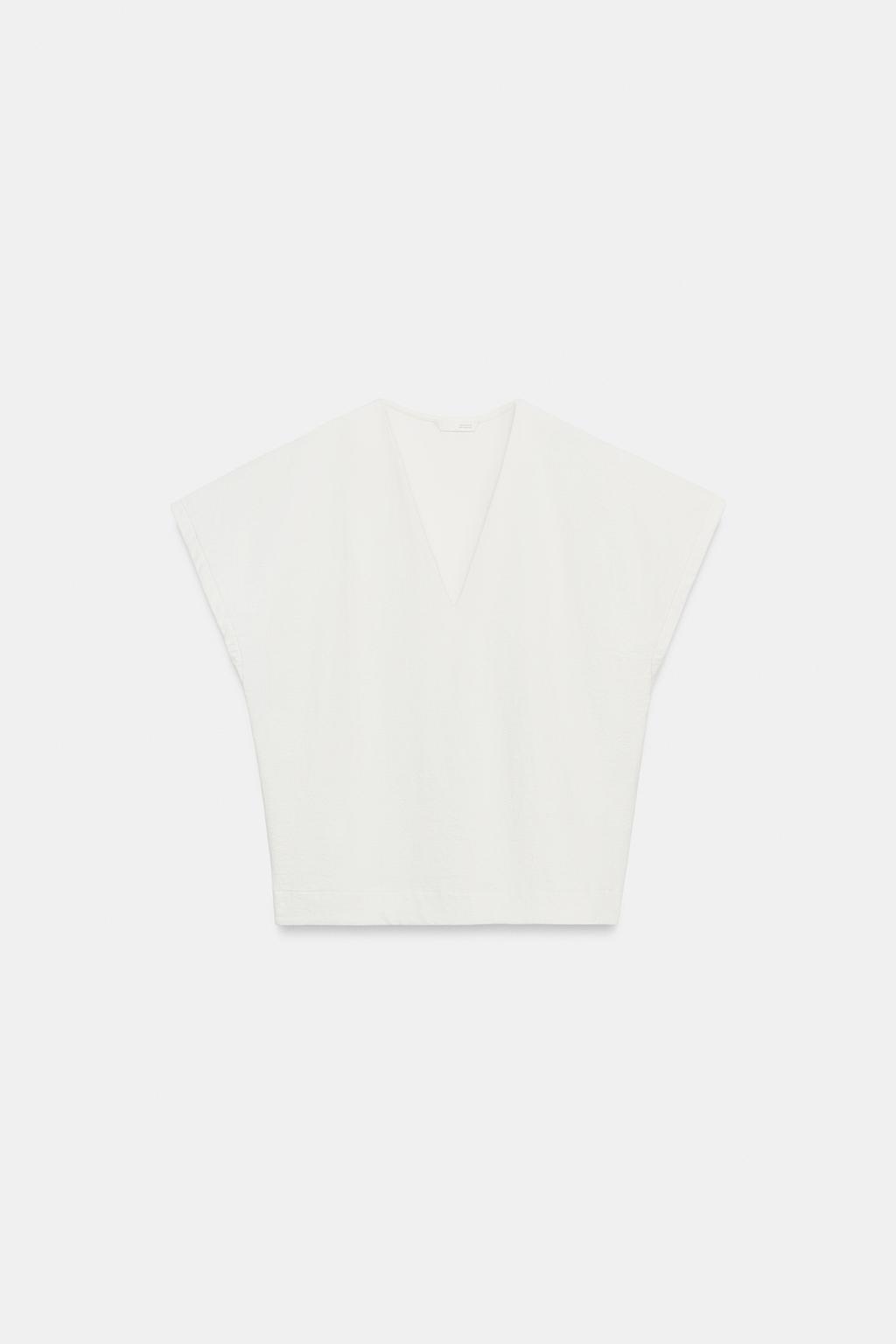 ФУТБОЛКА С V-ОБРАЗНЫМ ВЫРЕЗОМ В СТИЛЕ РУСТИК