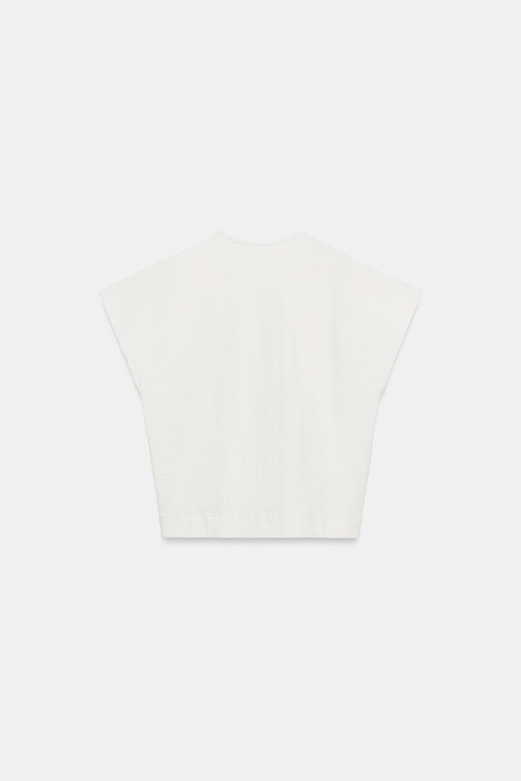 ФУТБОЛКА С V-ОБРАЗНЫМ ВЫРЕЗОМ В СТИЛЕ РУСТИК