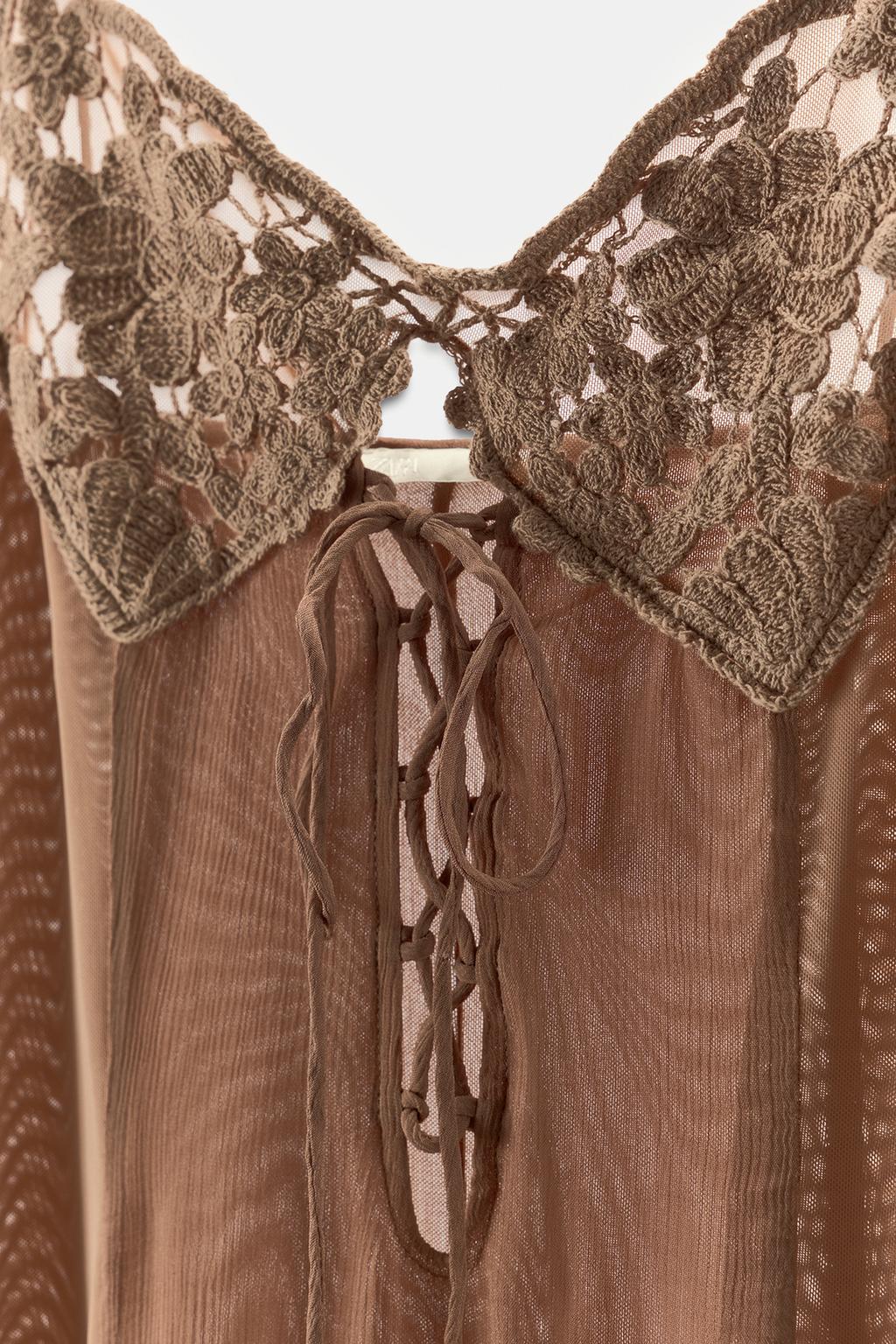 КОМБИНИРОВАННОЕ ПЛАТЬЕ КРЮЧКОМ