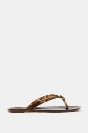 Сандалии на плоской подошве с декором- Заказать в России