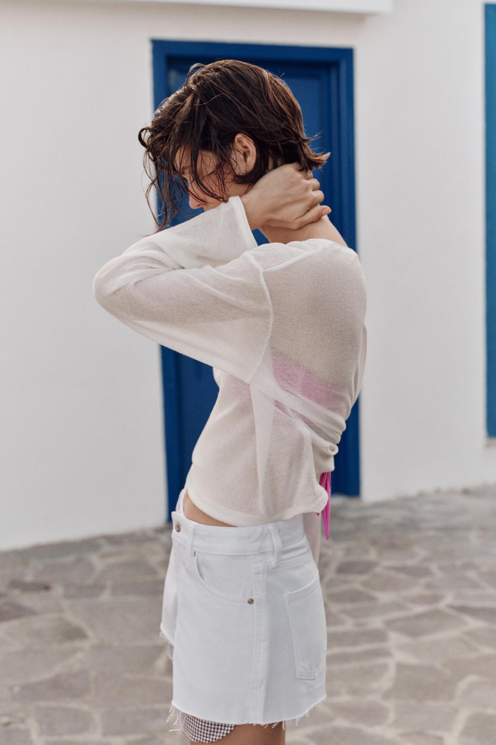 ШОРТЫ Z1975 MOM FIT С НЕОБРАБОТАННЫМ КРАЕМ