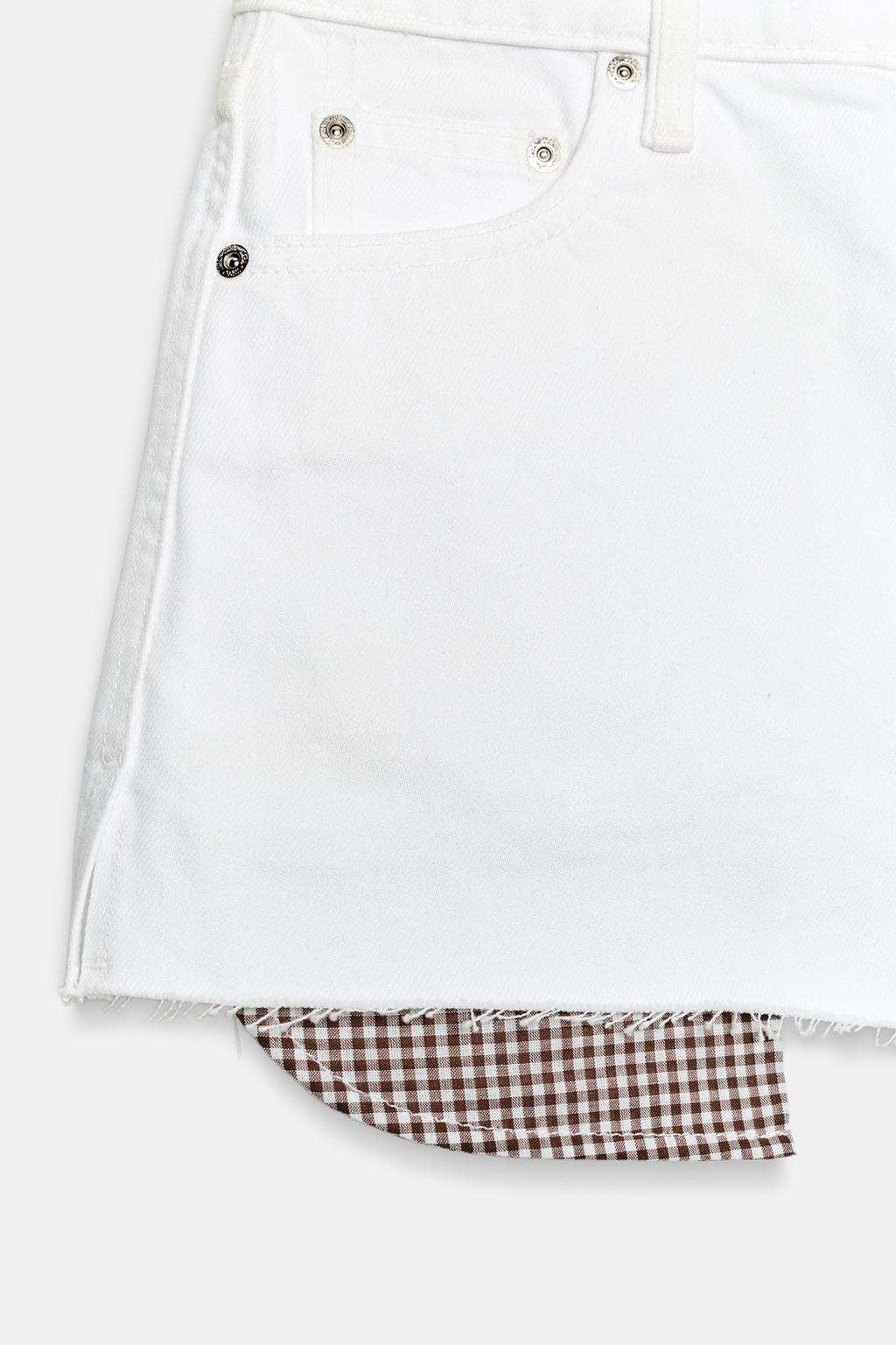 ШОРТЫ Z1975 MOM FIT С НЕОБРАБОТАННЫМ КРАЕМ