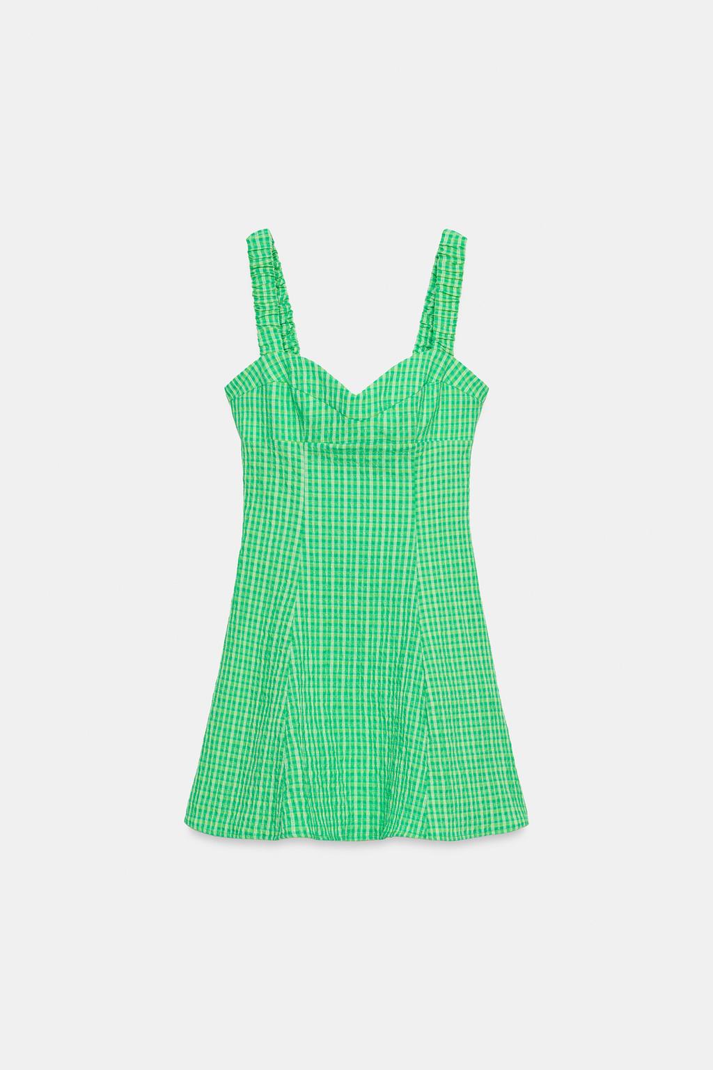 КОРОТКОЕ ПЛАТЬЕ В КЛЕТКУ ВИШИ