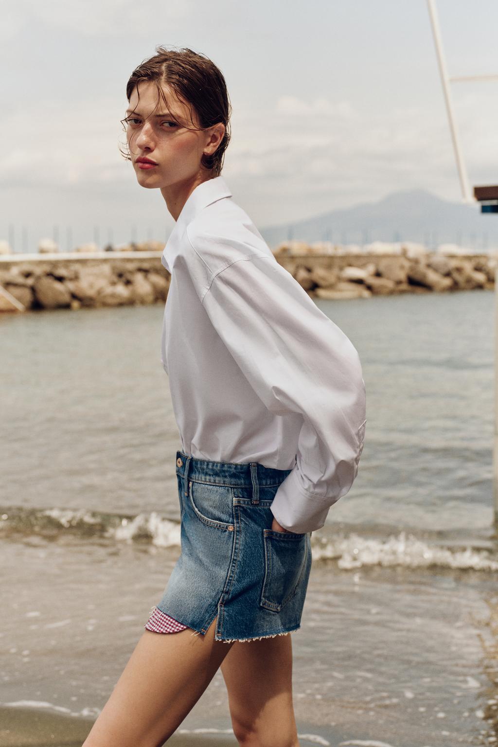 ДЖИНСОВЫЕ ШОРТЫ Z1975 MOM FIT С НЕОБРАБОТАННЫМ КРАЕМ