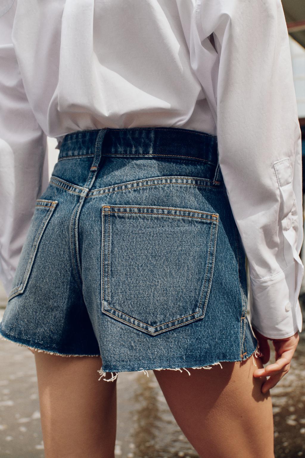 ДЖИНСОВЫЕ ШОРТЫ Z1975 MOM FIT С НЕОБРАБОТАННЫМ КРАЕМ