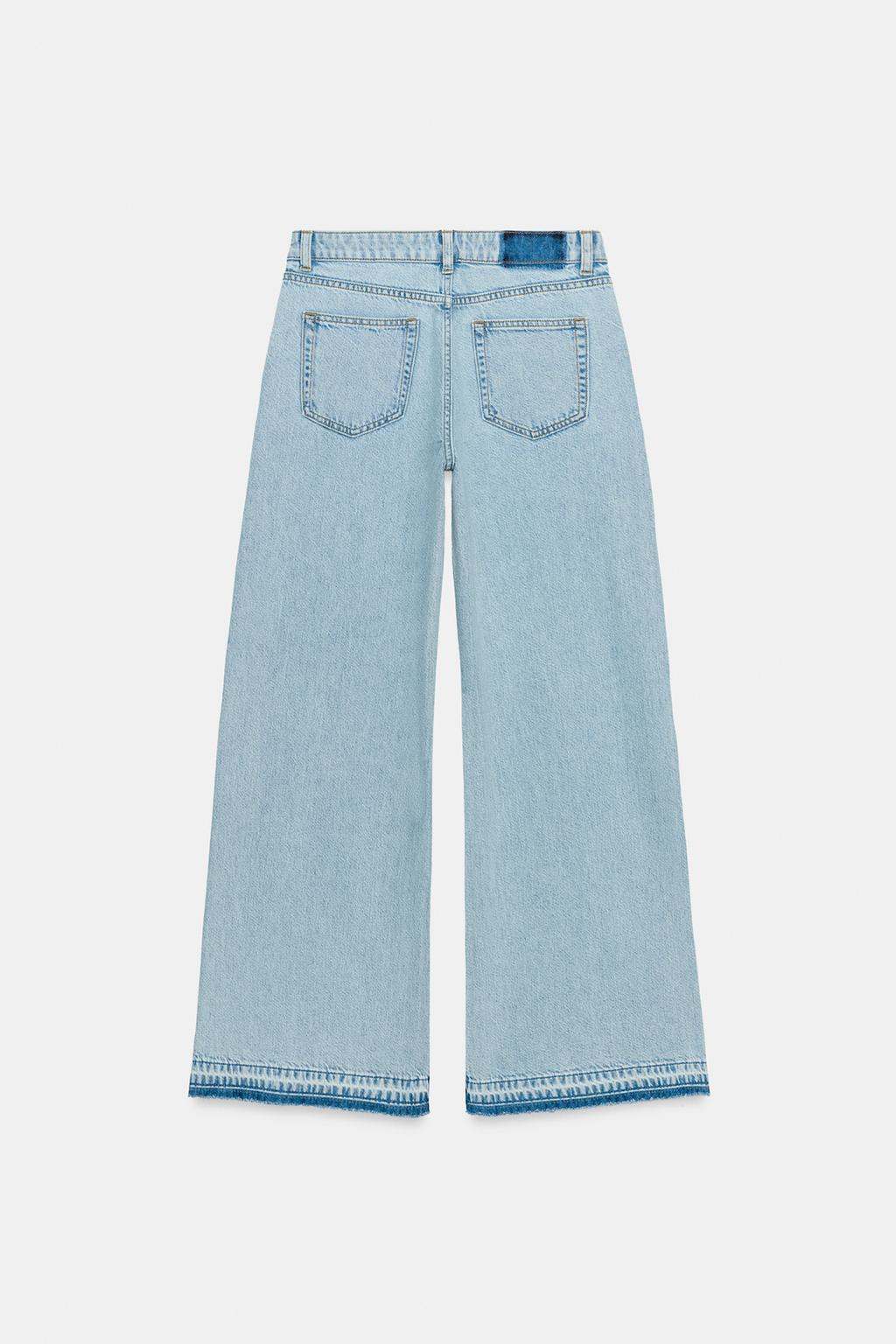 ДЖИНСЫ Z1975 WIDE LEG С ВЫСОКОЙ ПОСАДКОЙ И ВЯЗАНЫМИ ДЕТАЛЯМИ