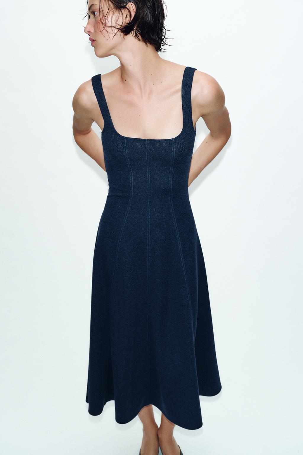 ПЛАТЬЕ МИДИ НА БРЕТЕЛЯХ