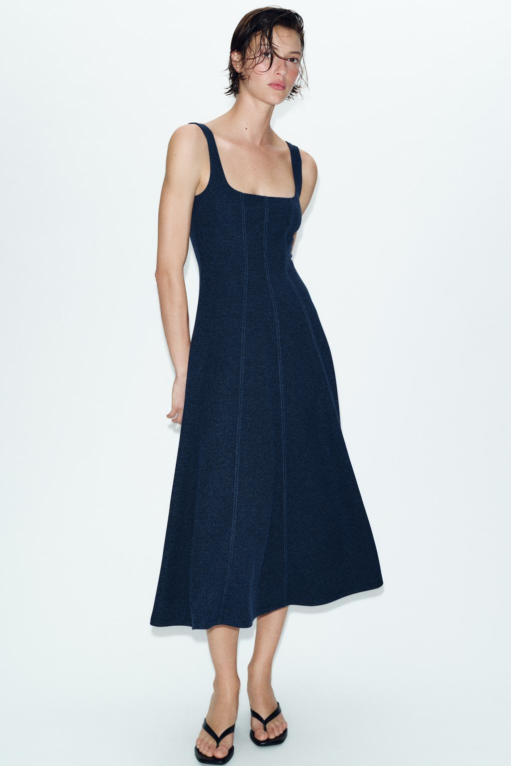 ПЛАТЬЕ МИДИ НА БРЕТЕЛЯХ