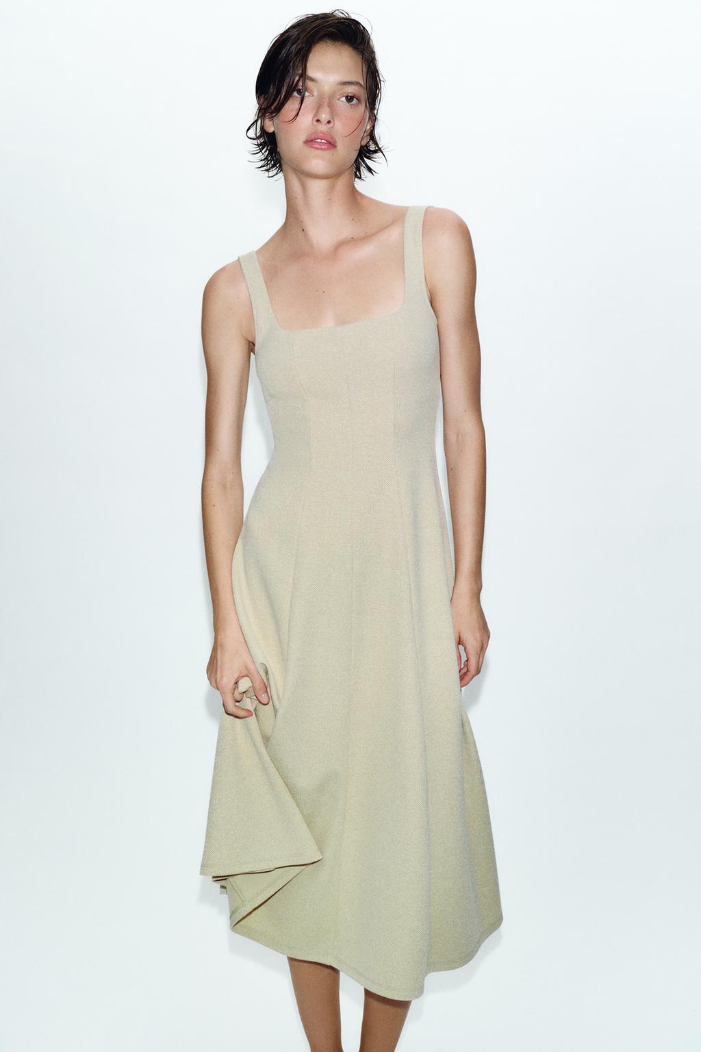 ПЛАТЬЕ МИДИ НА БРЕТЕЛЯХ