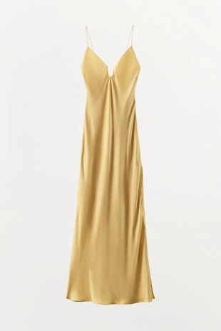 Длинное платье из 100% вискозы- Заказать в России