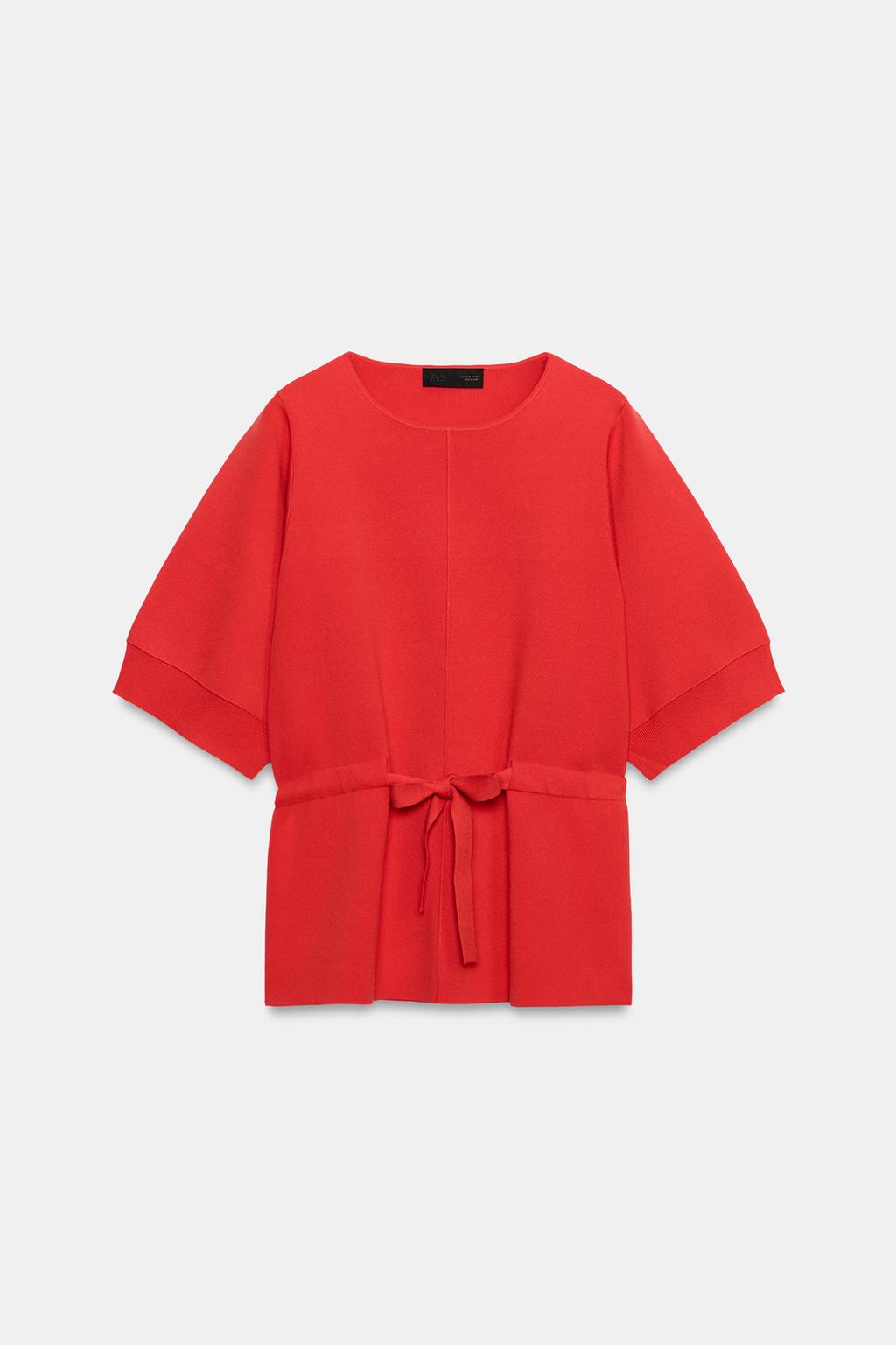 СВИТЕР С БАНТОМ НА РУКАВАХ