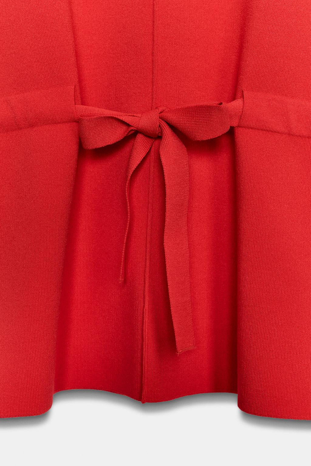 СВИТЕР С БАНТОМ НА РУКАВАХ