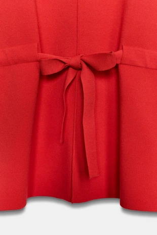 Свитер с бантом на рукавах- Заказать в России