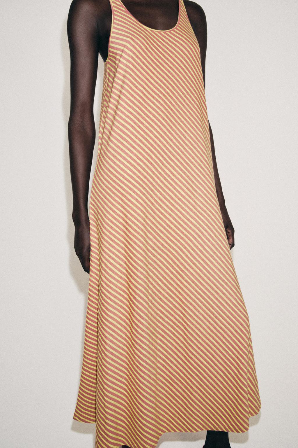 ДЛИННОЕ ПЛАТЬЕ В ПОЛОСКУ