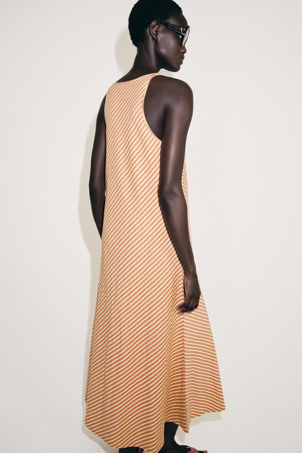 ДЛИННОЕ ПЛАТЬЕ В ПОЛОСКУ