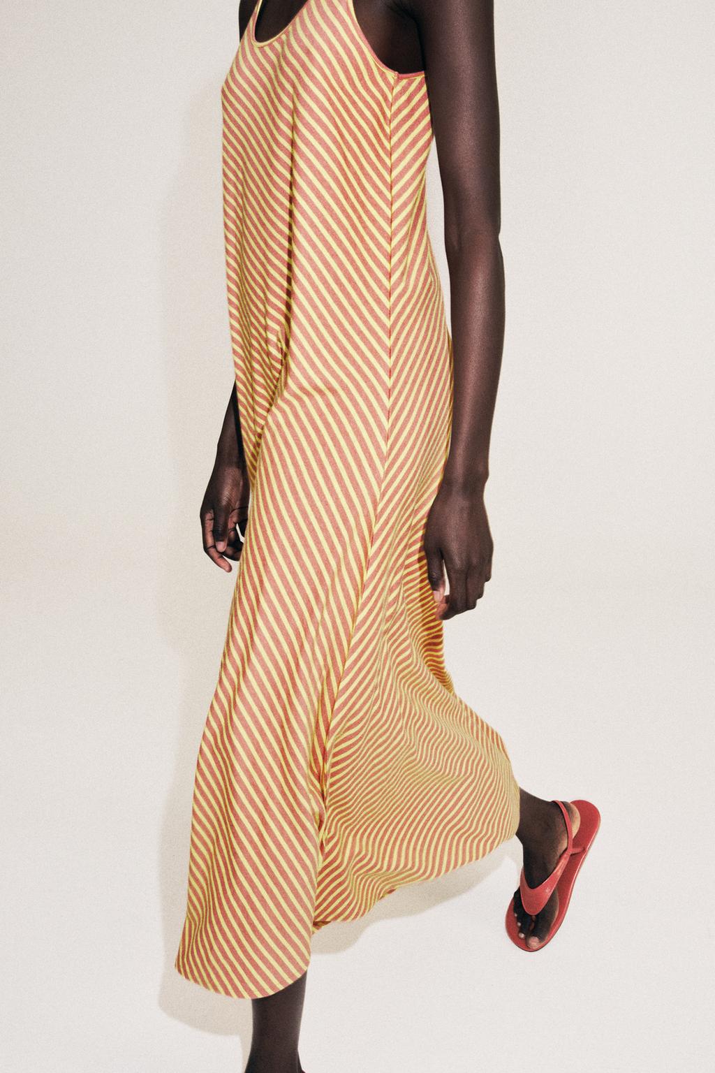 ДЛИННОЕ ПЛАТЬЕ В ПОЛОСКУ