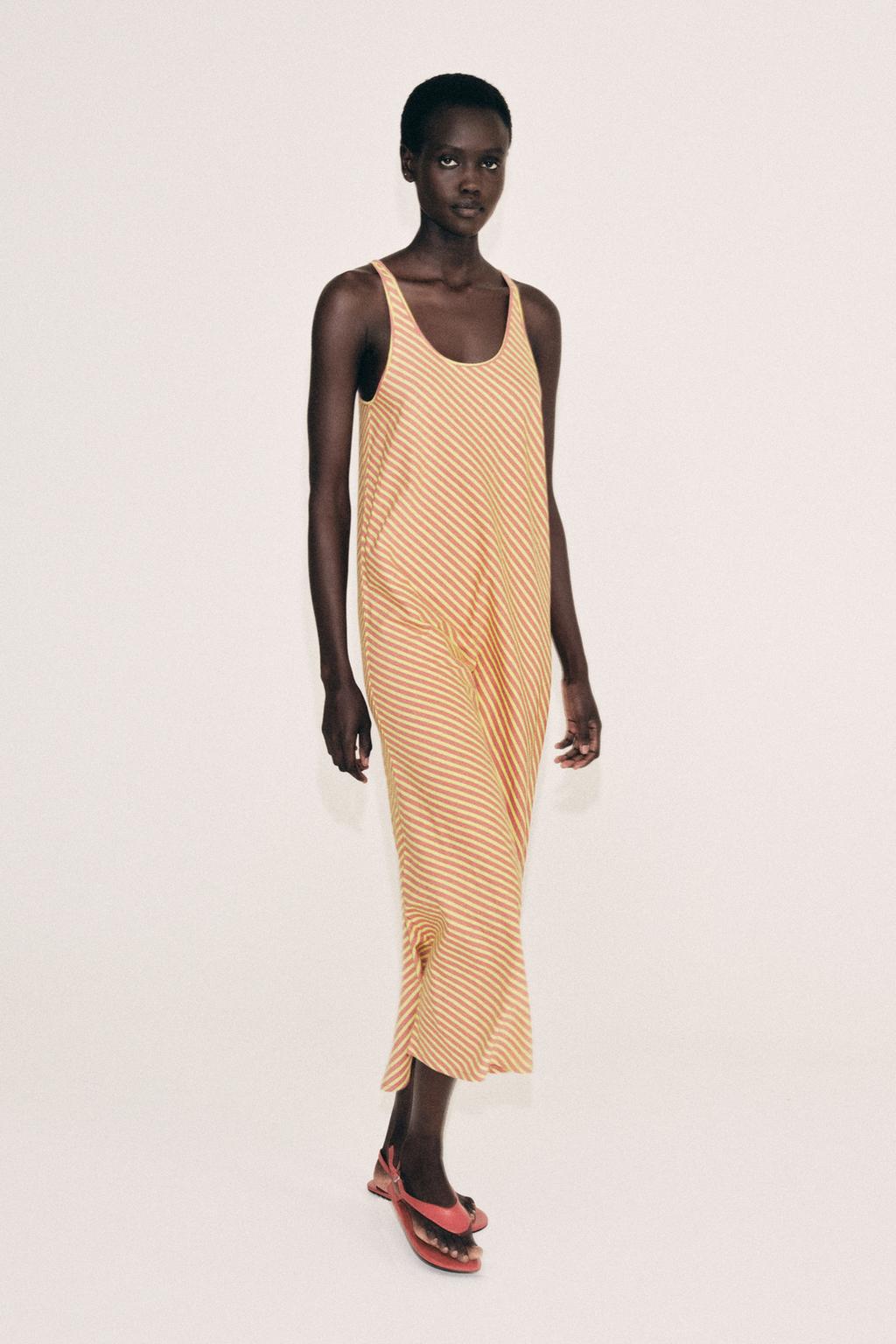 ДЛИННОЕ ПЛАТЬЕ В ПОЛОСКУ