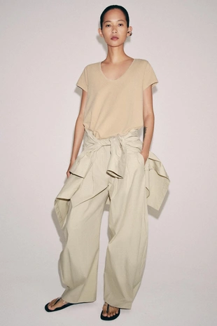 Хлопковая футболка с короткими рукавами