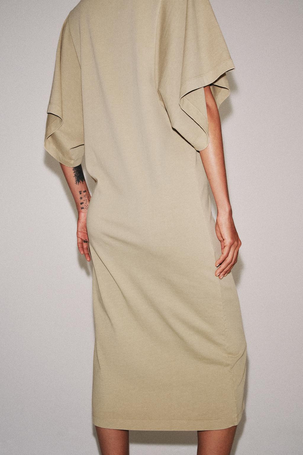 ХЛОПКОВОЕ ПЛАТЬЕ МИДИ