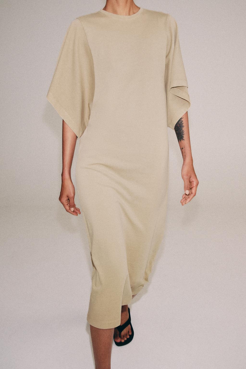 ХЛОПКОВОЕ ПЛАТЬЕ МИДИ