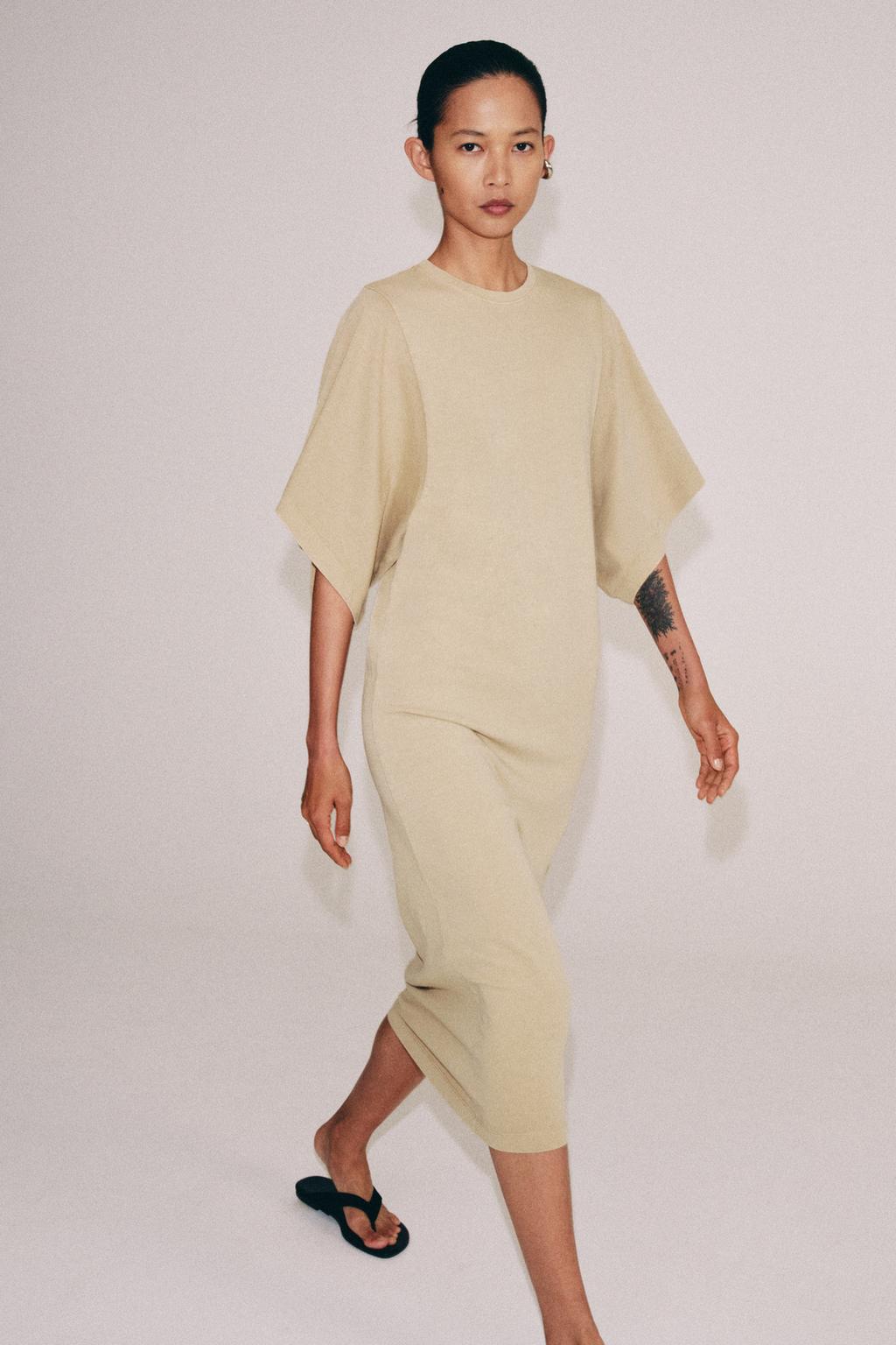 ХЛОПКОВОЕ ПЛАТЬЕ МИДИ