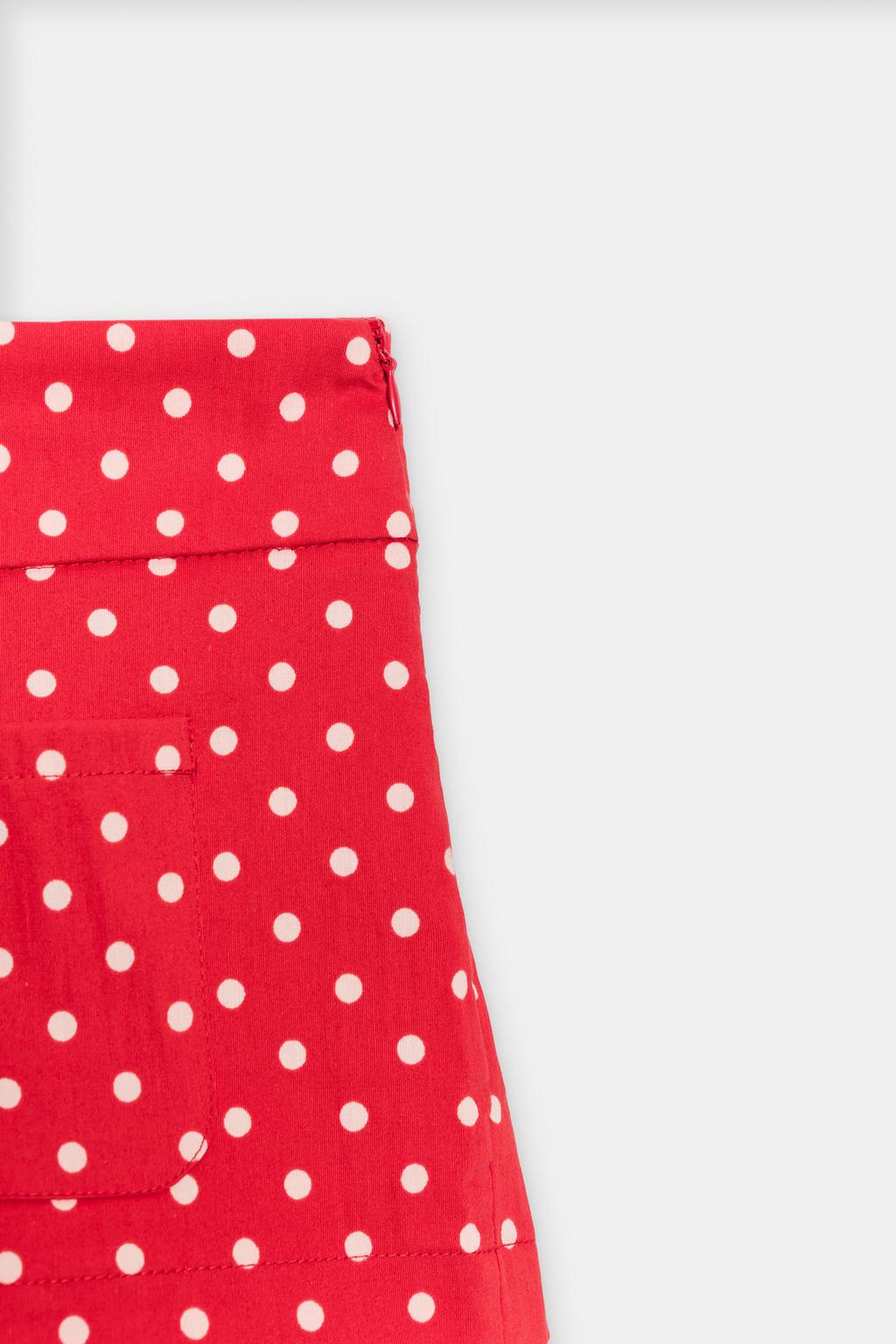 МИНИ-ШОРТЫ В ГОРОШЕК С КАРМАНАМИ