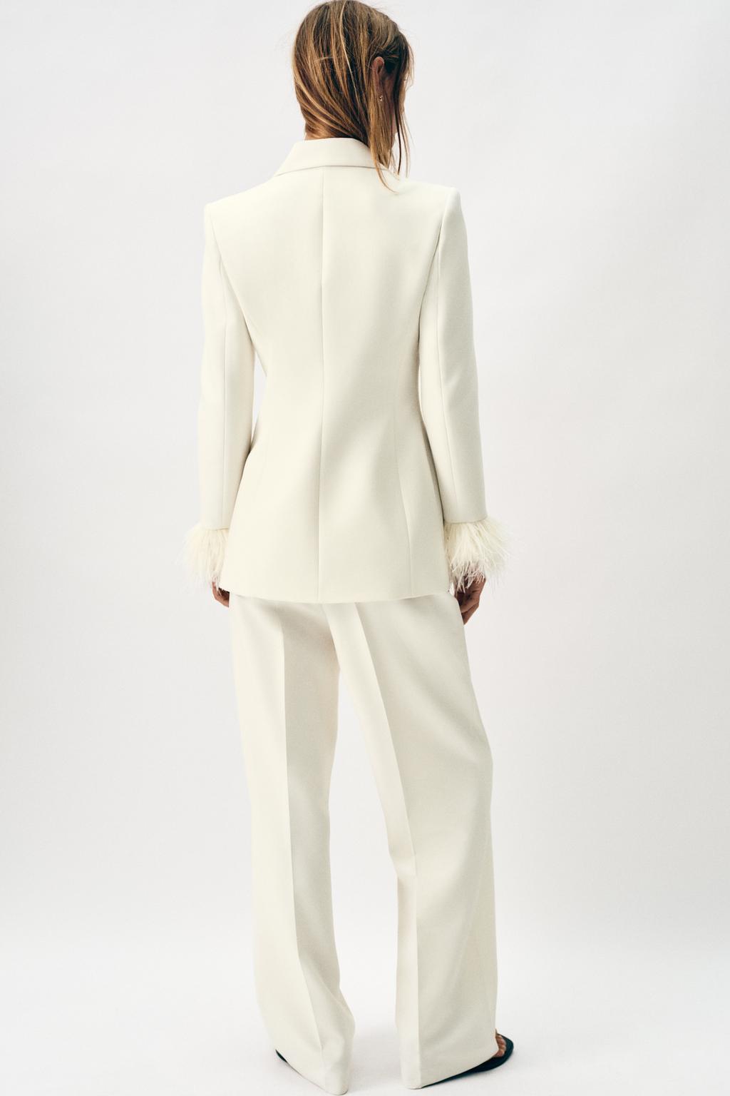 БРЮКИ ПРЯМОГО КРОЯ С ВЫСОКОЙ ПОСАДКОЙ