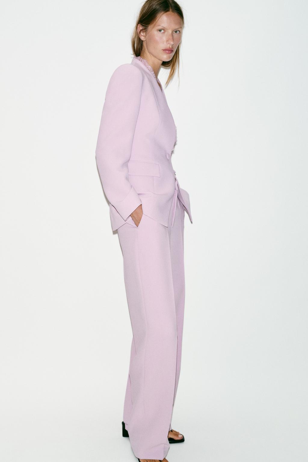 БРЮКИ ПРЯМОГО КРОЯ С ВЫСОКОЙ ПОСАДКОЙ